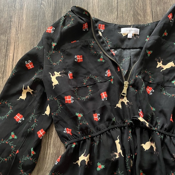 Stella Tweed Christmas Blouse - Picture 2 of 4